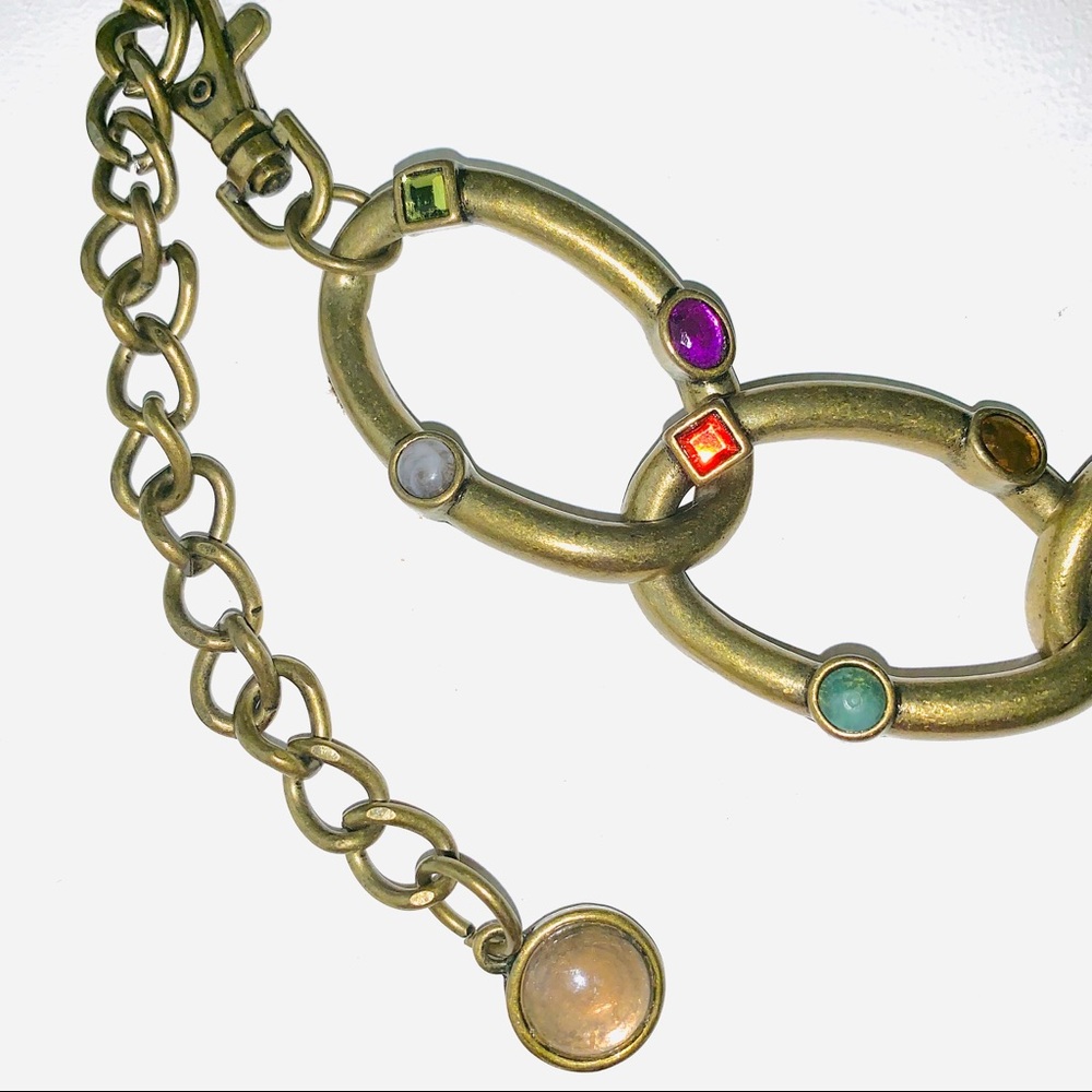 Chico’s Antique Bronze Adjustable Jeweled Belt.